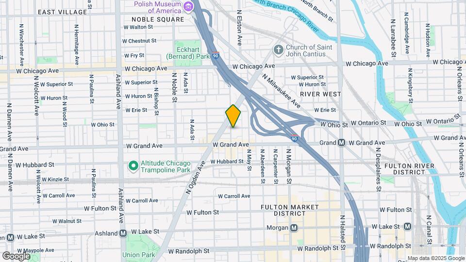 529 N Racine Ave Map and Location Details