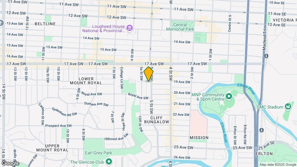 1905 5 St SW Map and Location Details