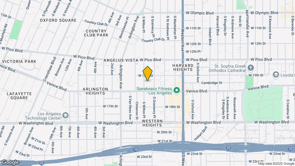 1522 S Wilton Pl Mapa y Detalles de la Ubicación