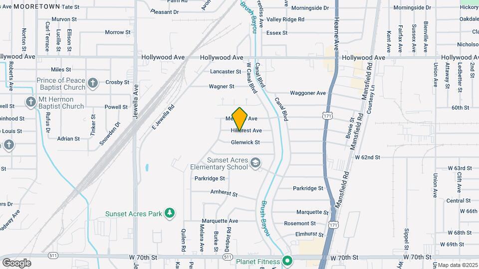 3003 Hillcrest Ave Map and Location Details