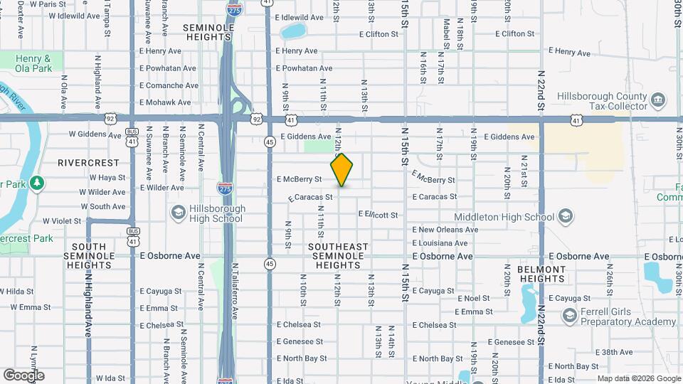 1202 E Caracas St Map and Location Details