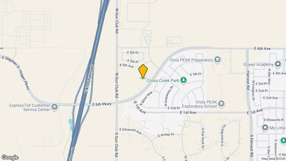 23601 E 2nd Pl Map and Location Details