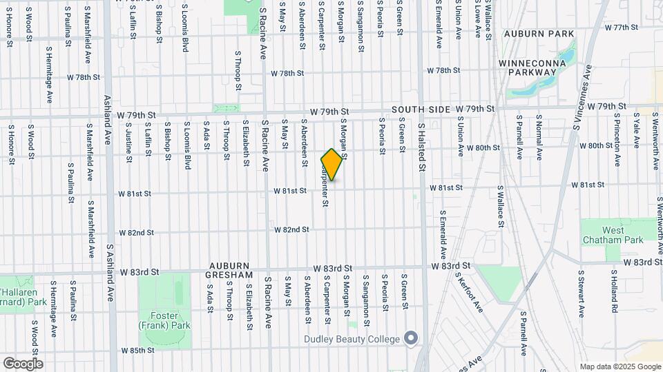 8057 S Carpenter St Mapa y Detalles de la Ubicación