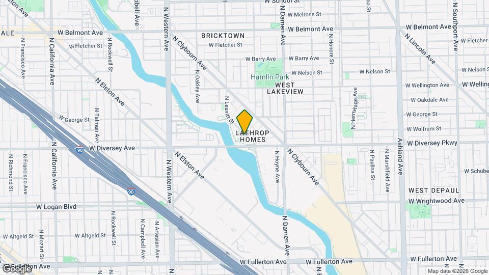 2806 N Leavitt St Map and Location Details