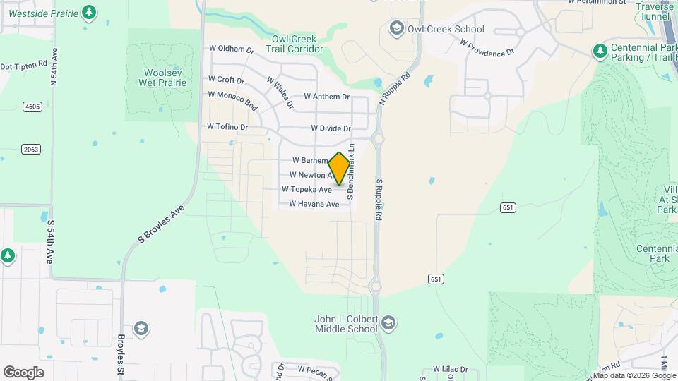 4339 W Topeka Ave Map and Location Details