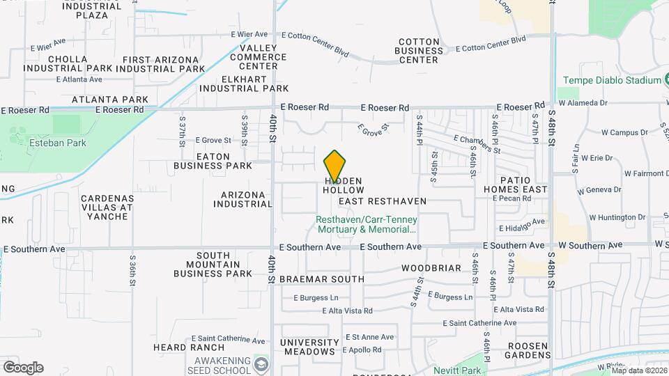 5620 S 41st Pl Map and Location Details