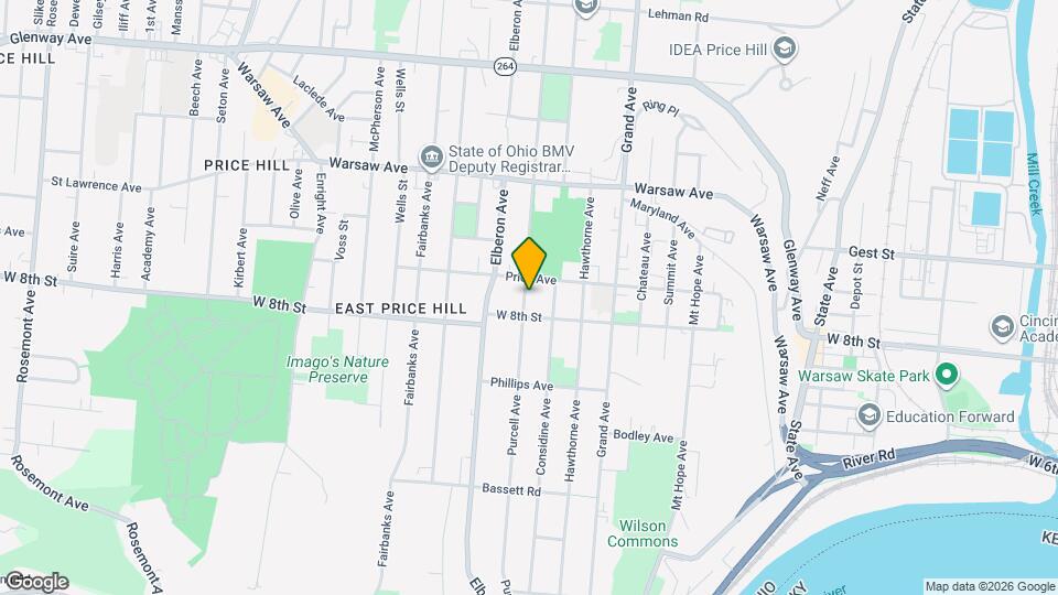 816 Purcell Ave Map and Location Details