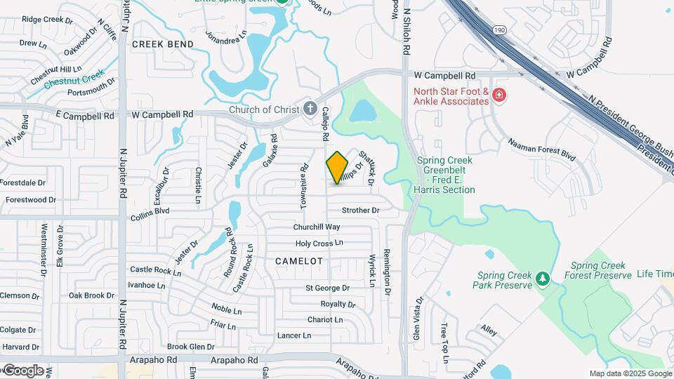 2721 Collins Blvd Map and Location Details