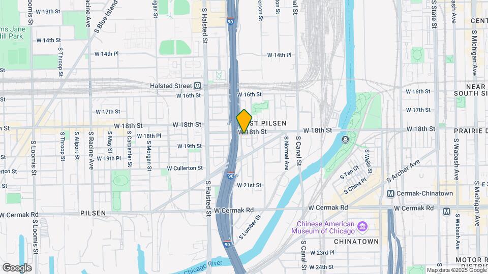 639 W 18th St Map and Location Details