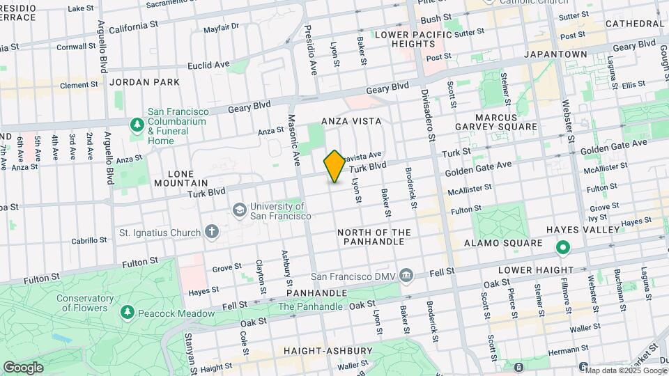 2082 Golden Gate Ave Map and Location Details