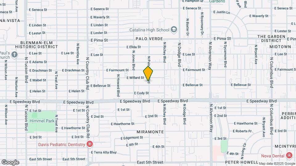 1207 N Palo Verde Blvd Map and Location Details