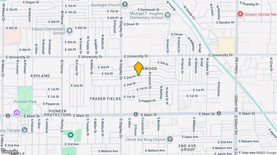 1311 E 2nd Pl Map and Location Details