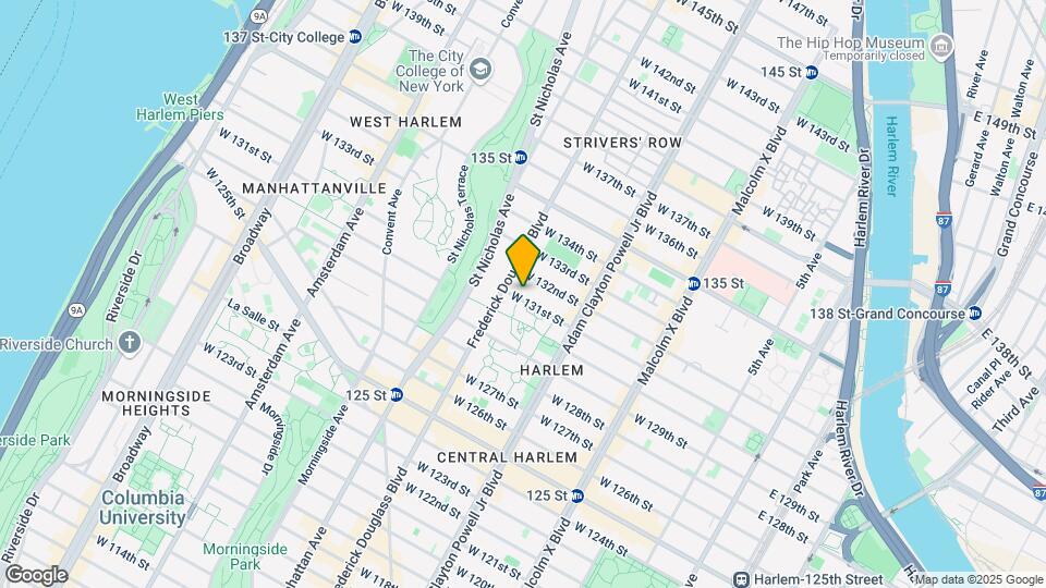 261 W 131st St Mapa y Detalles de la Ubicación