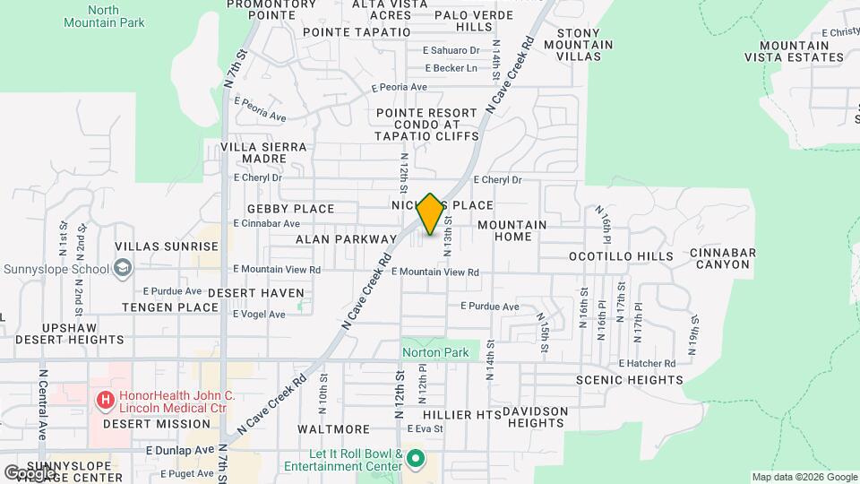1239 East Cinnabar Avenue Apartments Map and Location Details