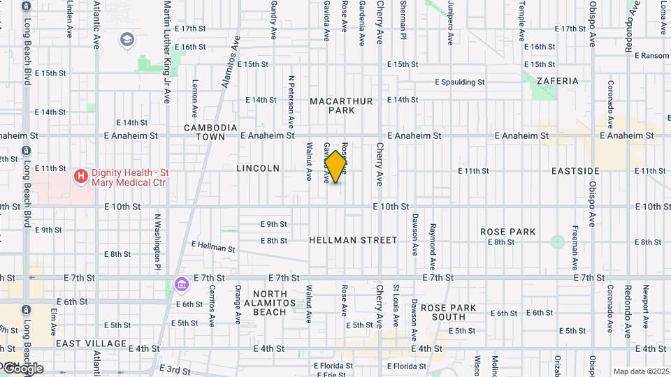 1050 Gaviota Ave Map and Location Details