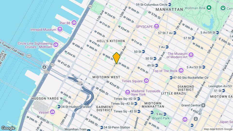 Hell's Kitchen Map and Location Details