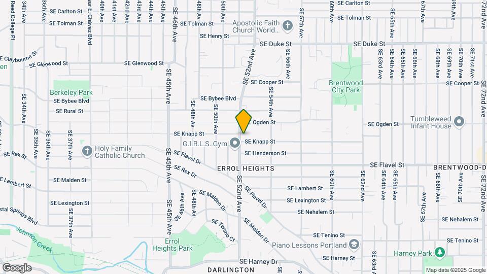 7252-7262 SE 52nd Ave-Unit -7252 SE 52nd Avenue Map and Location Details
