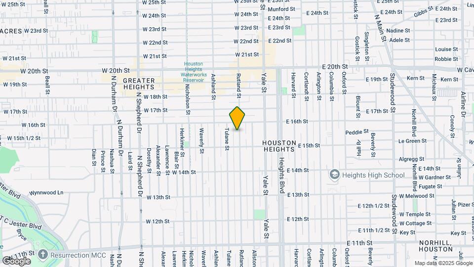 1527 Rutland St Map and Location Details