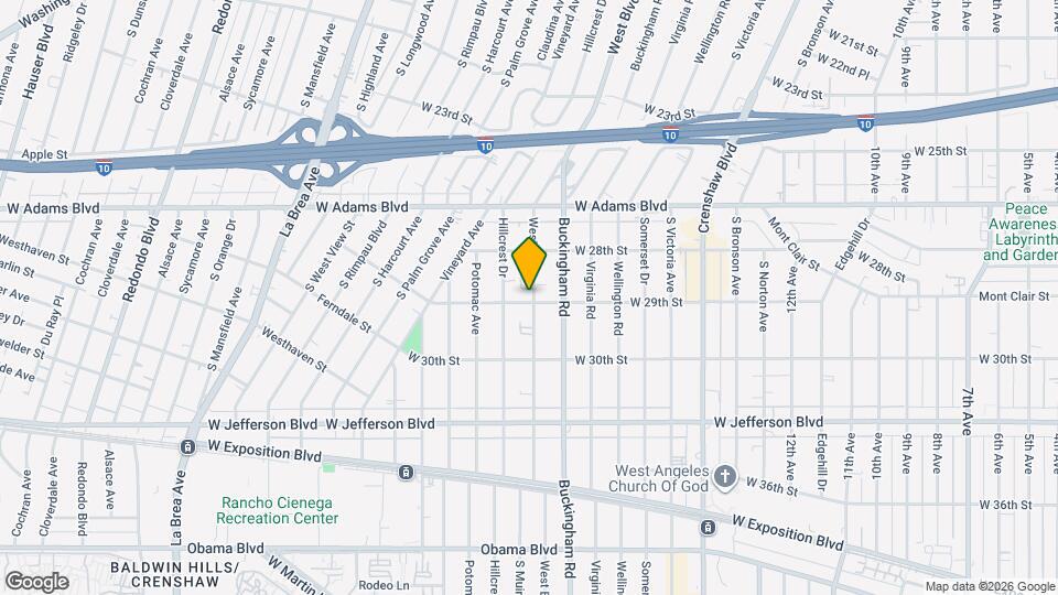 2853 West Blvd Map and Location Details