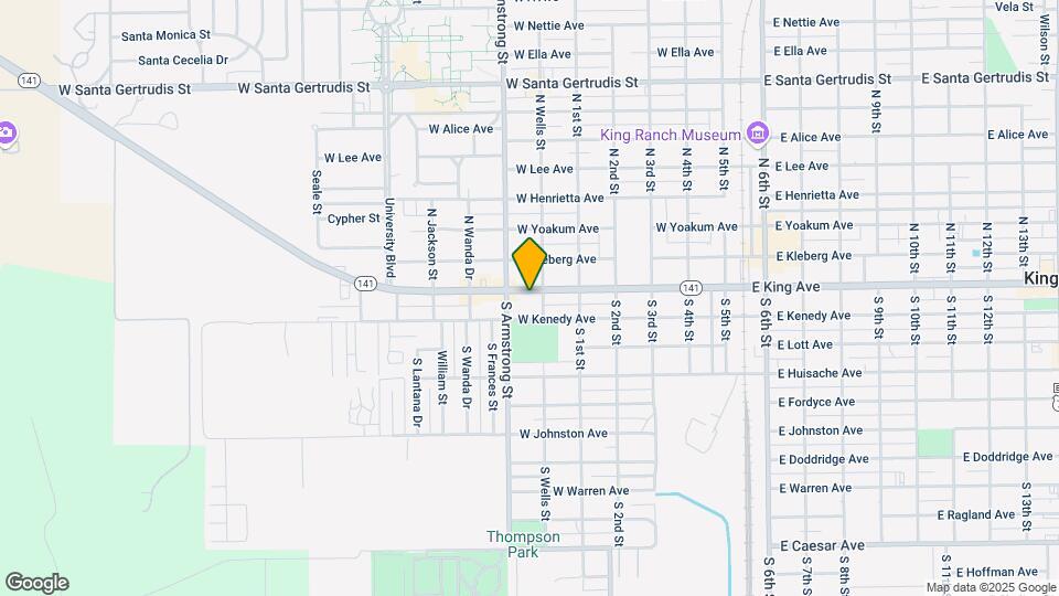 711 W King Mapa y Detalles de la Ubicación