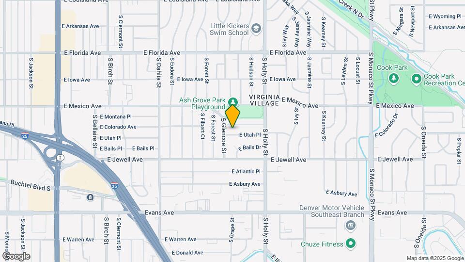 5343 E Utah Pl Map and Location Details