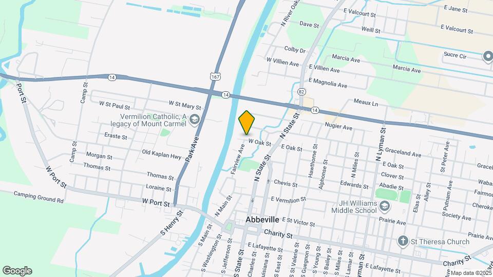 210 W Oak St, Unit # A Map and Location Details