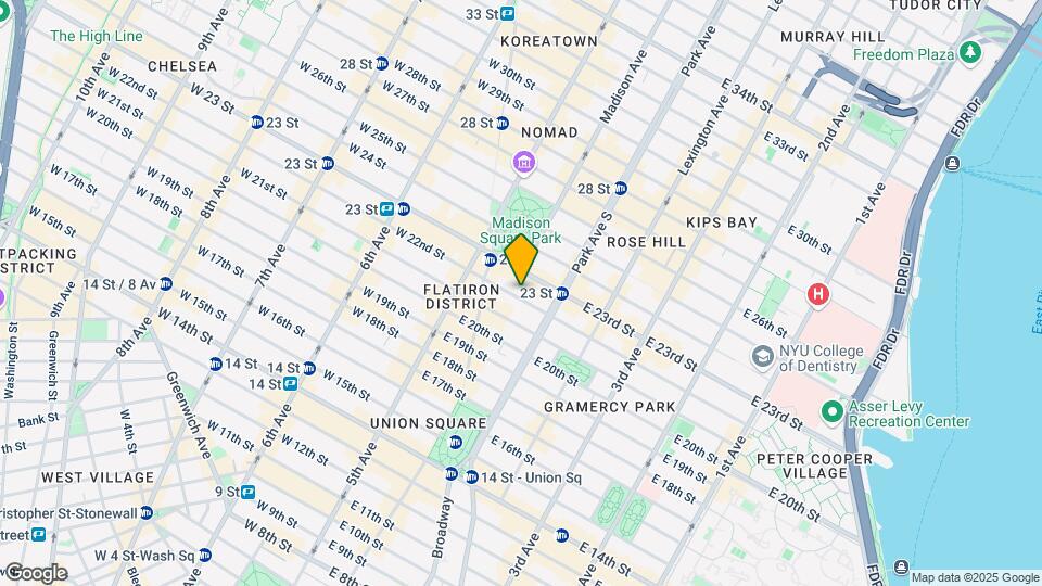 27 E 22nd St Map and Location Details