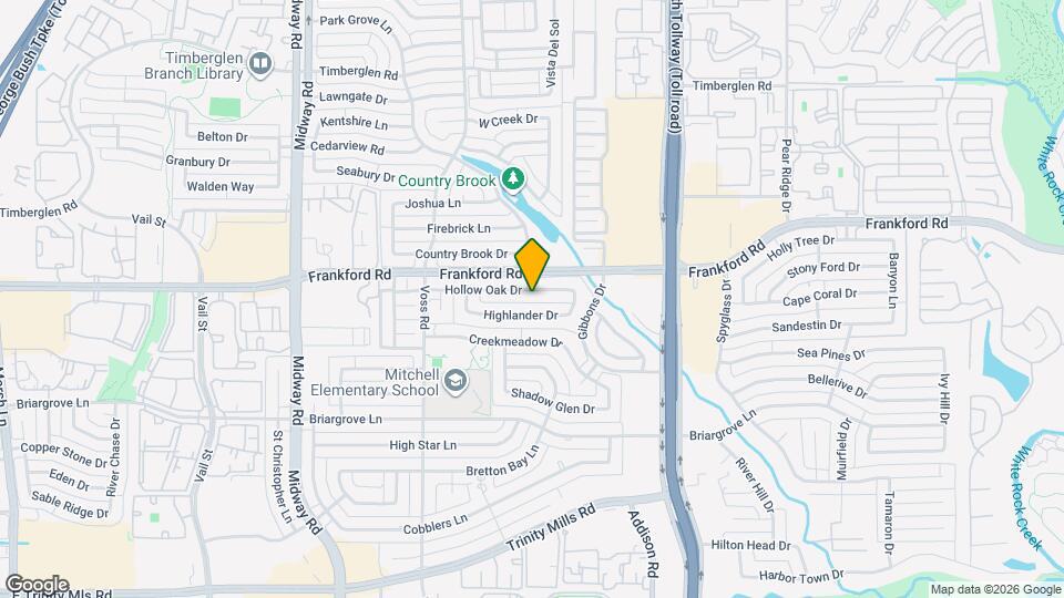 4404 Hollow Oak Dr Map and Location Details