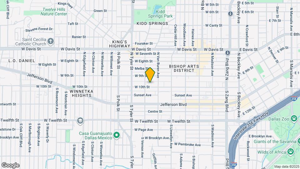 727 W 10th St Mapa y Detalles de la Ubicación