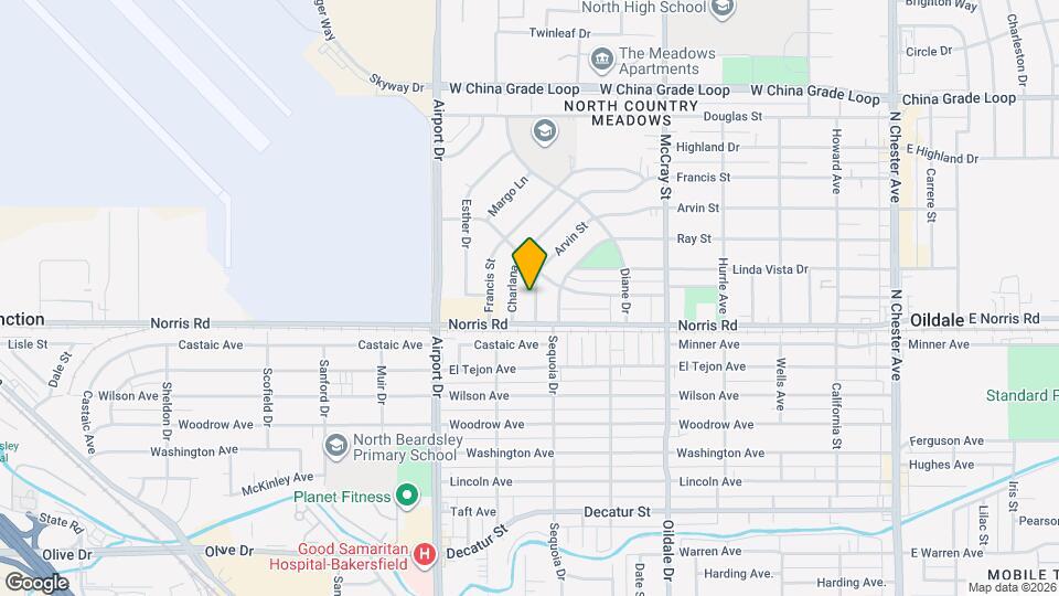 708 Arvin St Map and Location Details