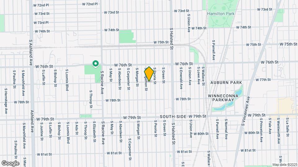 7701 S Sangamon St Mapa y Detalles de la Ubicación