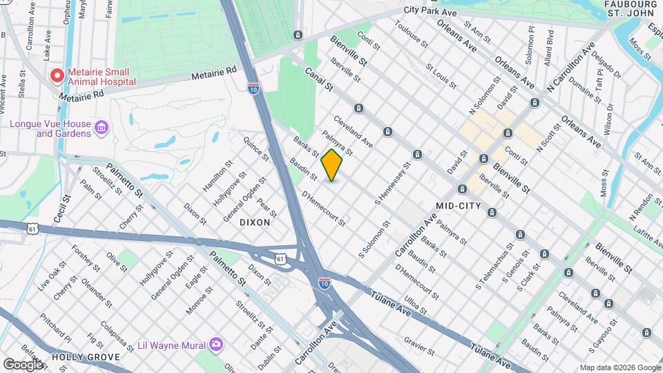 4523 Baudin St Map and Location Details