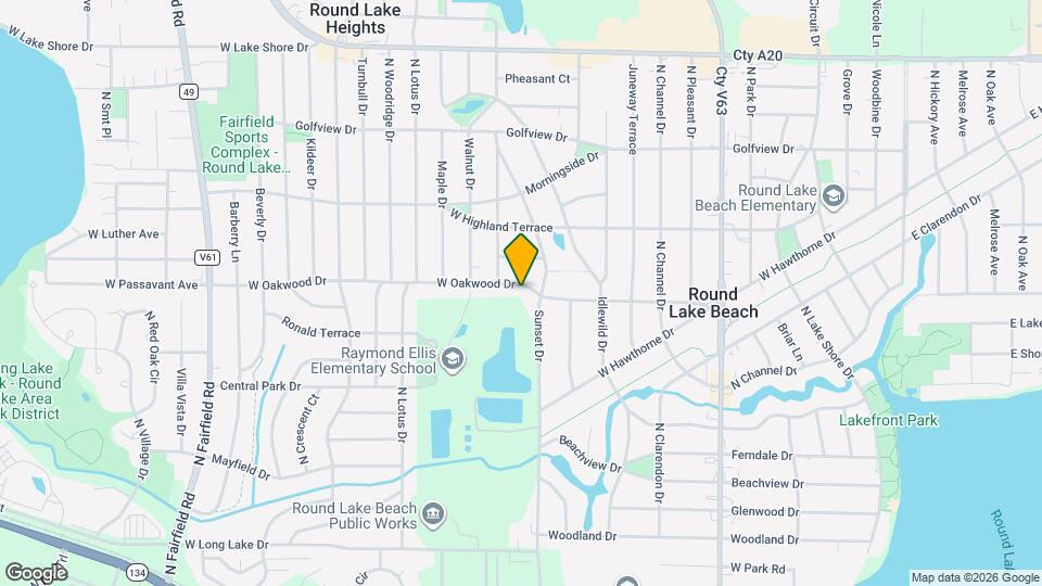 611 W Oakwood Dr Map and Location Details