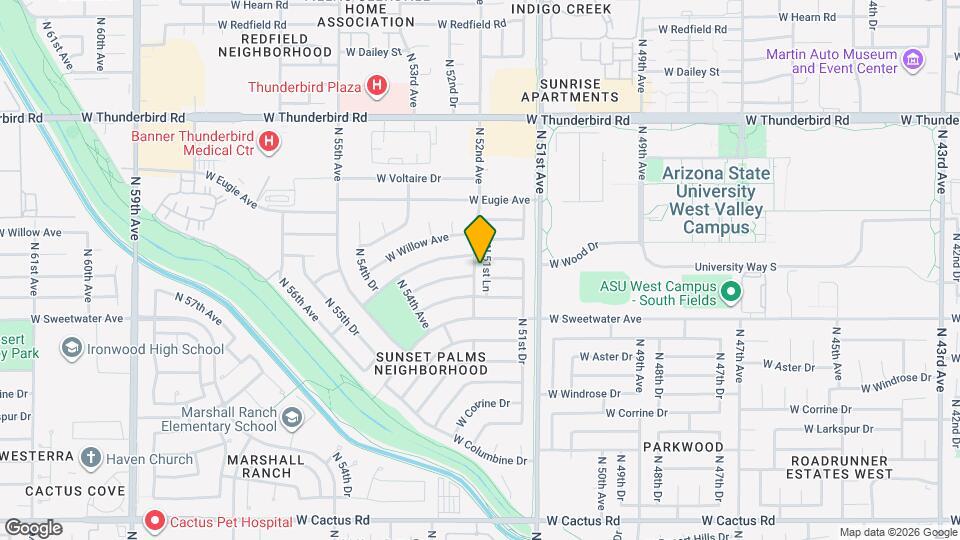 13212 N 51st Ln Map and Location Details