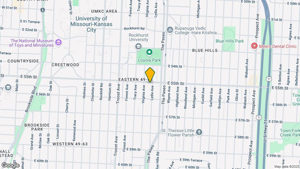 1343 E 55th St Map and Location Details