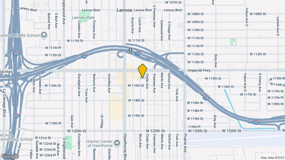 11502 Birch Ave Mapa y Detalles de la Ubicación