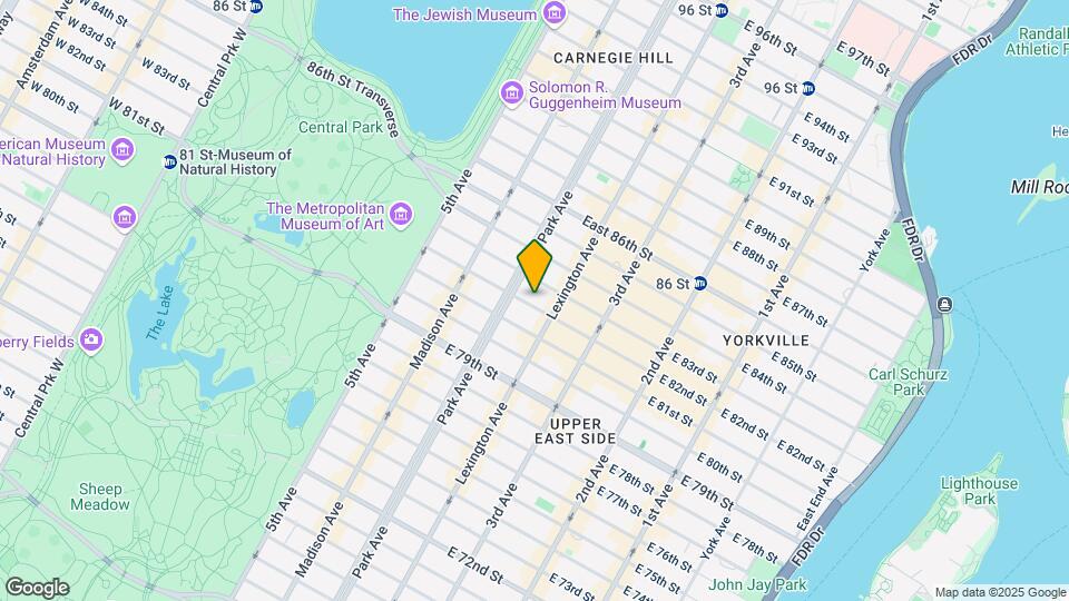 115-119 E 82nd St Mapa y Detalles de la Ubicación