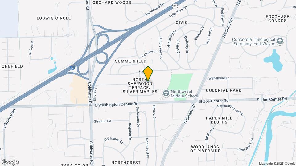 6116 Dartmouth Dr Map and Location Details