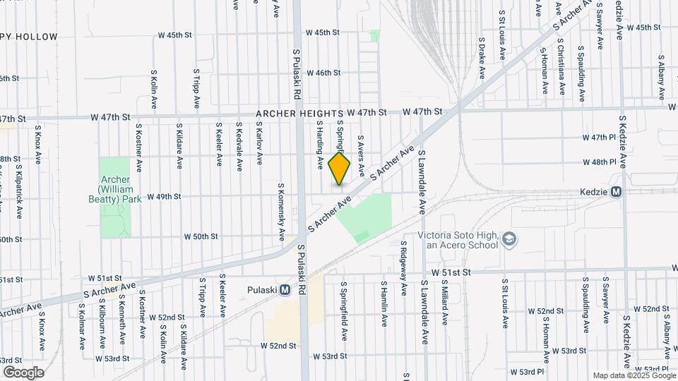 4858 S Springfield Ave-Unit -Unit 2E Map and Location Details