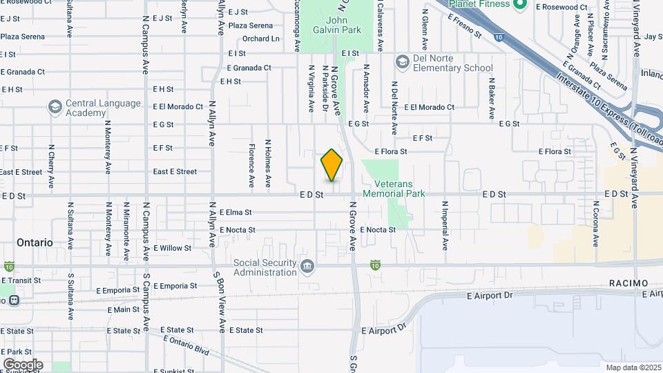 411 N Parkside Dr Map and Location Details