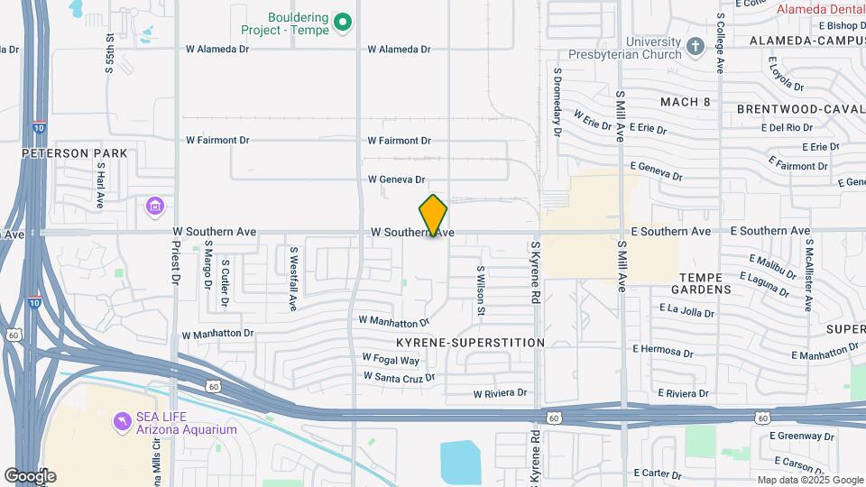 633 W Southern Ave, Unit 1180 Map and Location Details