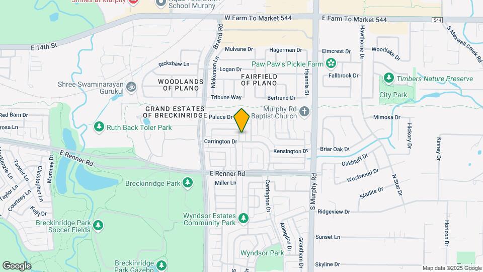 3804 Warwick Ln Mapa y Detalles de la Ubicación