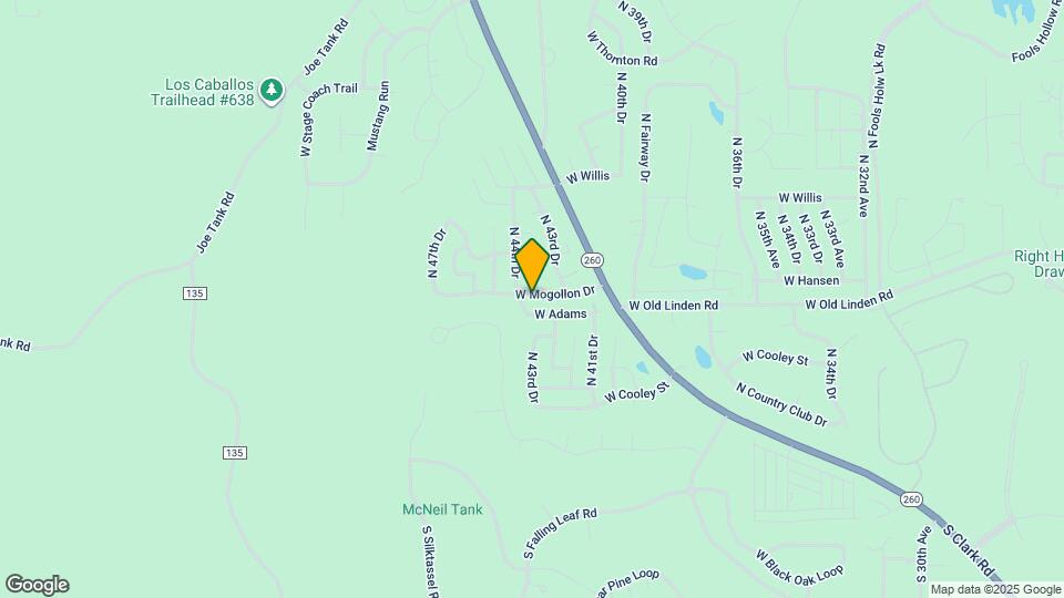 4321 W Mogollon Dr Map and Location Details