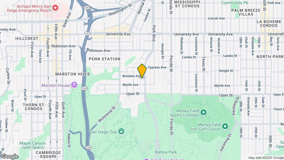 3526 Park Blvd Map and Location Details