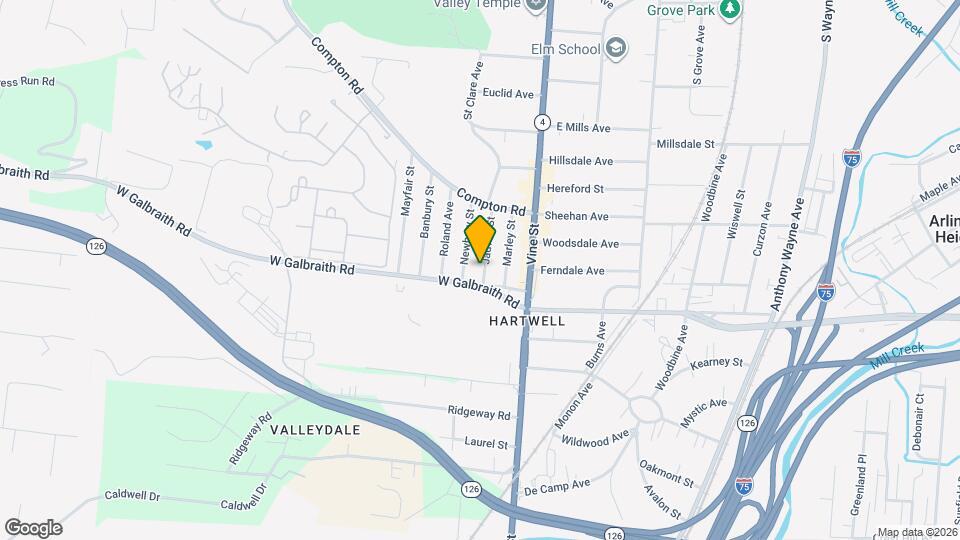 8311 Jadwin St Map and Location Details