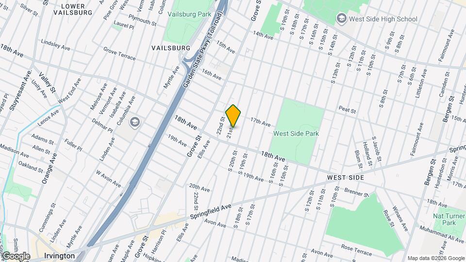 254 21st St, Unit 1 Map and Location Details