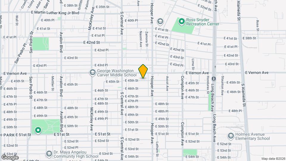 1229 E 45th St Mapa y Detalles de la Ubicación