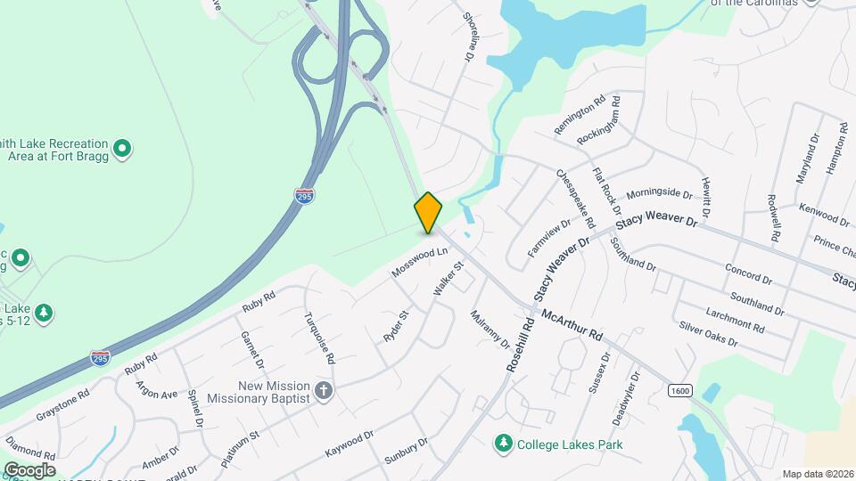 620 Mosswood Ln Map and Location Details