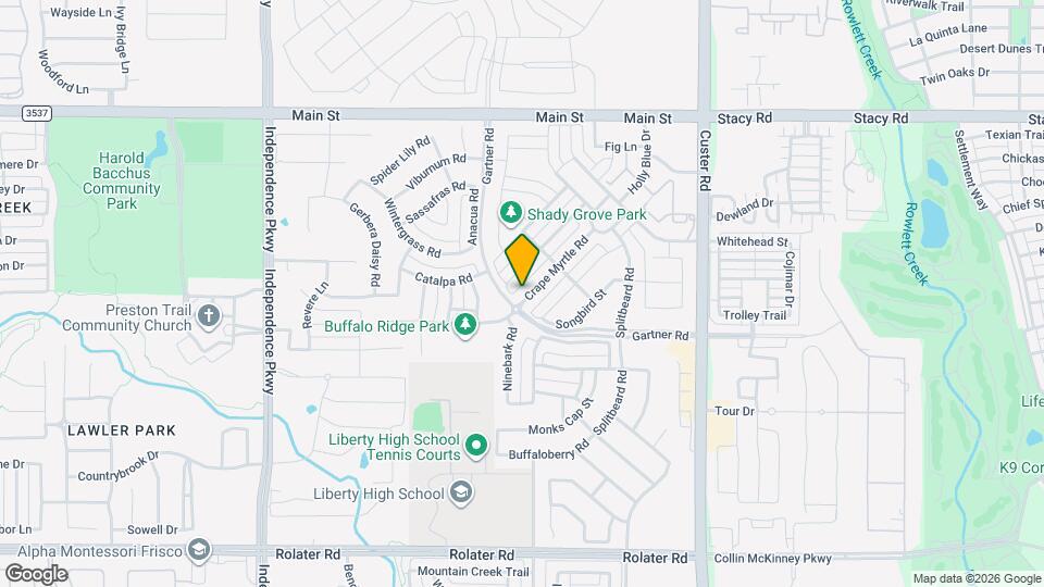 15518 Crape Myrtle Rd Map and Location Details