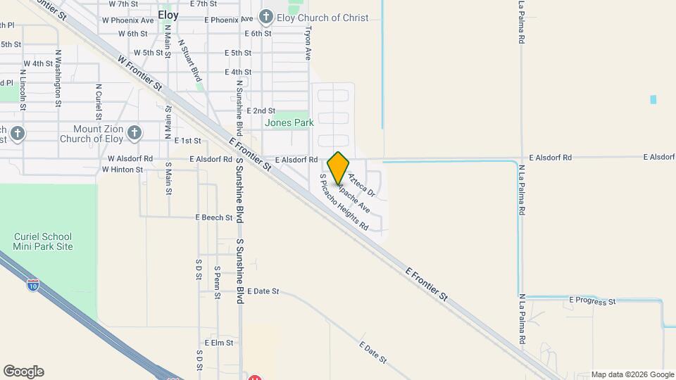 150 S Apache Ave Mapa y Detalles de la Ubicación